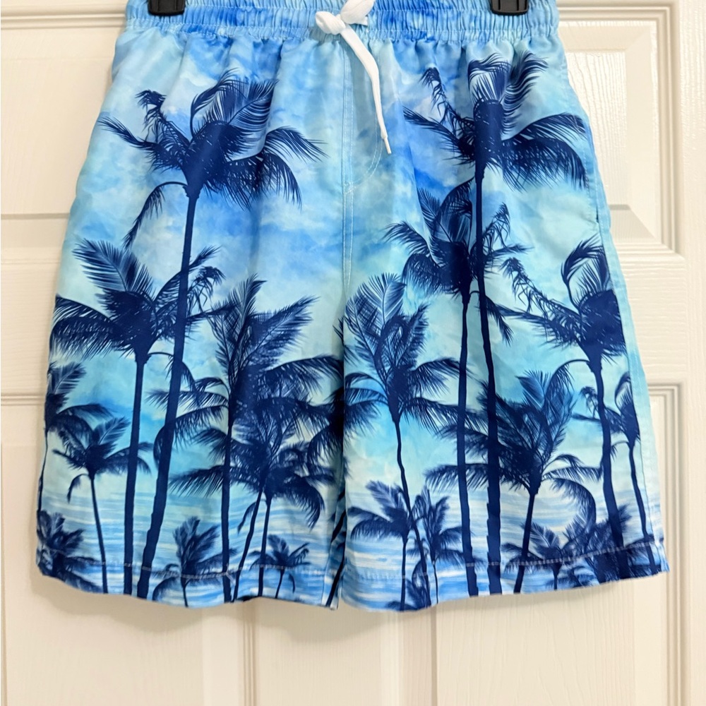 Source Unknown Tropical Blue Swim Trunks